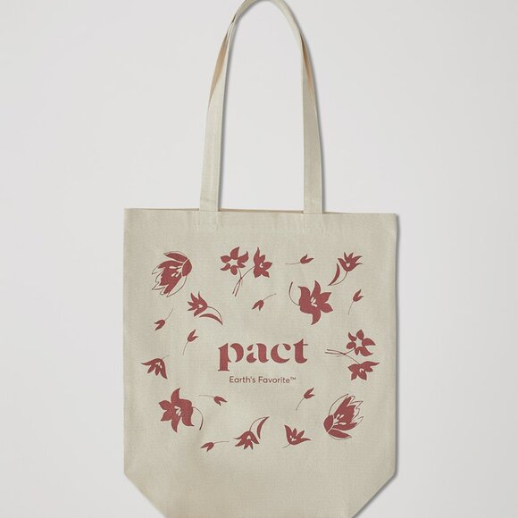 Pact Handbags - 🆕 Pact Floral Canvas Tote 🌹 Made with Organic Cotton in a Fair Trade Factory